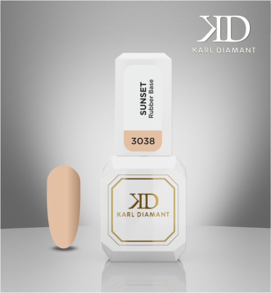 Rubber Base Gel "Sunset" Karl Diamant 11 ml